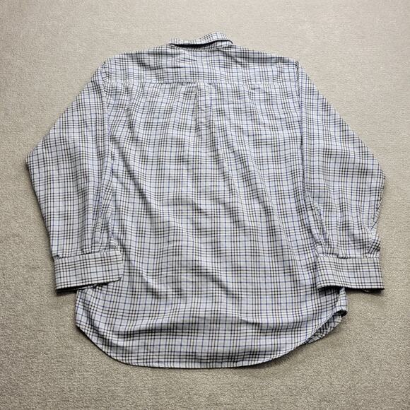 Peter Millar Men's Multicolor Plaid Long Sleeve Button Up Dress Shirt Size XL - Picture 2 of 7